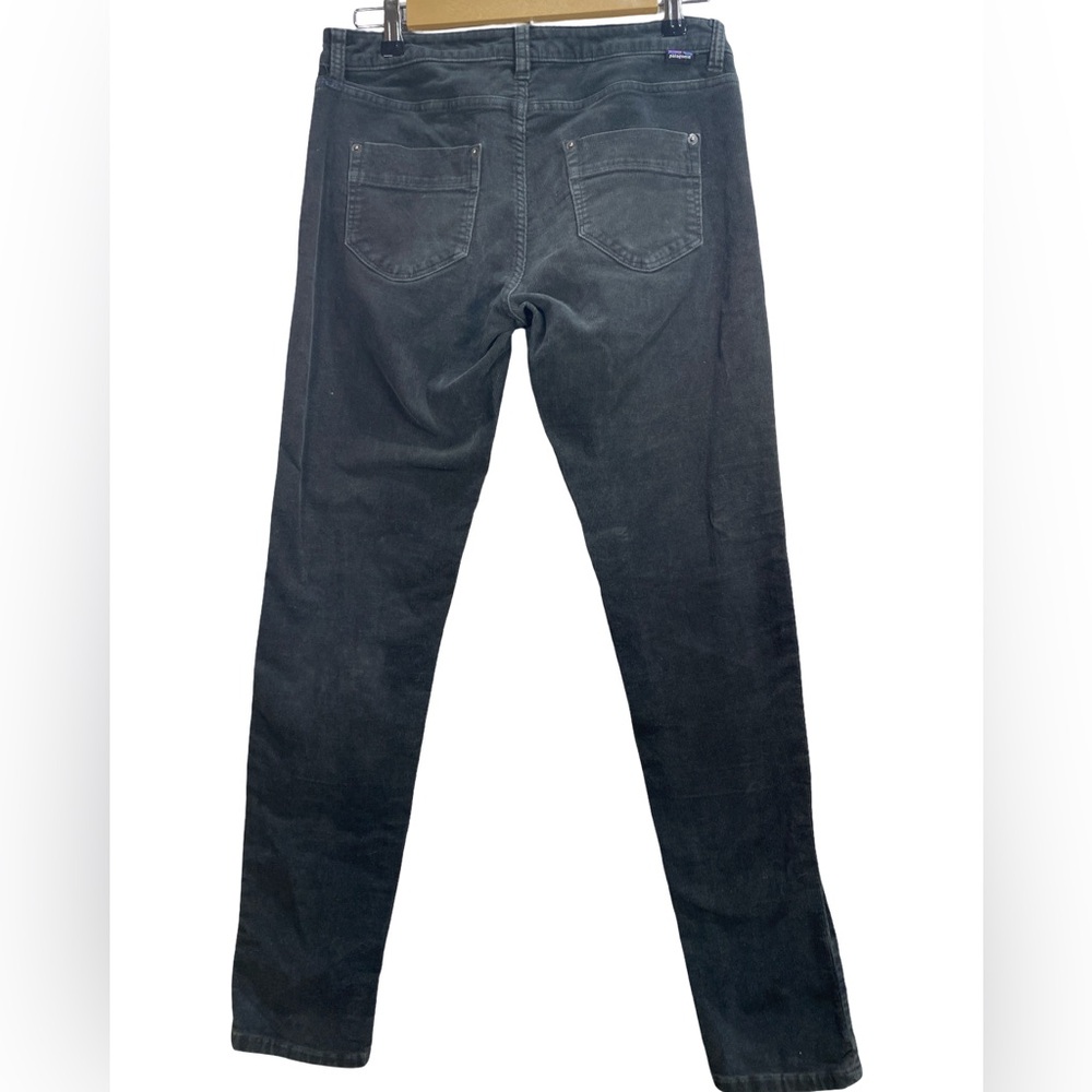 Patagonia Women’s Dark Gray Corduroy Pants Size 29 Tapered Fit Organic‎ Cotton